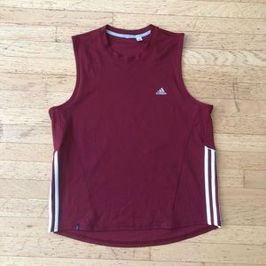 Adidas Men’s Red Athletic Tank Top